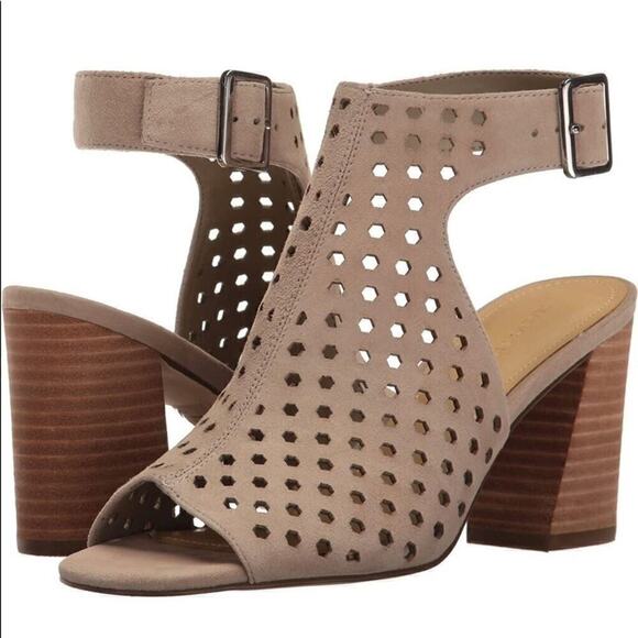 NWB Marc Fisher Berdie Taupe Suede Booties - Picture 2 of 7